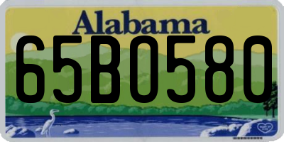 AL license plate 65BO580