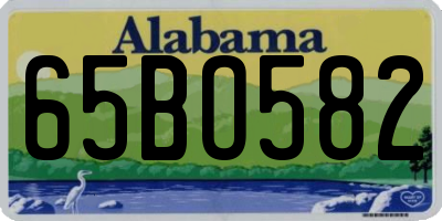 AL license plate 65BO582