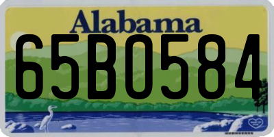 AL license plate 65BO584