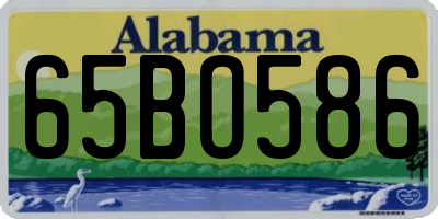 AL license plate 65BO586