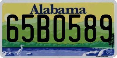 AL license plate 65BO589