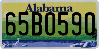 AL license plate 65BO590