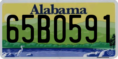 AL license plate 65BO591