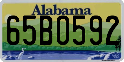 AL license plate 65BO592