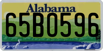 AL license plate 65BO596