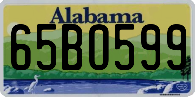 AL license plate 65BO599