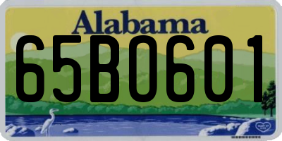 AL license plate 65BO601