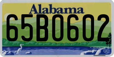 AL license plate 65BO602