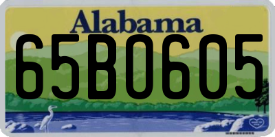 AL license plate 65BO605