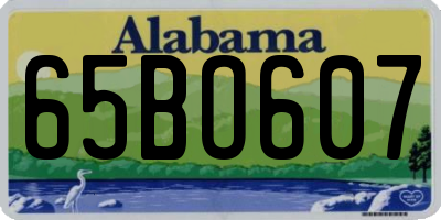 AL license plate 65BO607