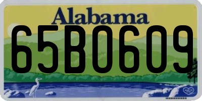 AL license plate 65BO609