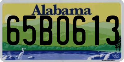 AL license plate 65BO613
