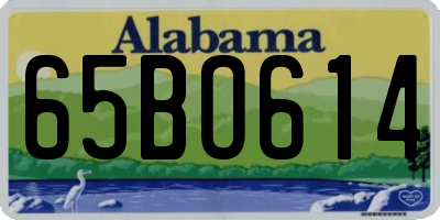 AL license plate 65BO614