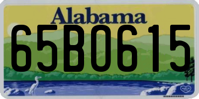 AL license plate 65BO615
