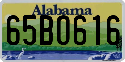 AL license plate 65BO616