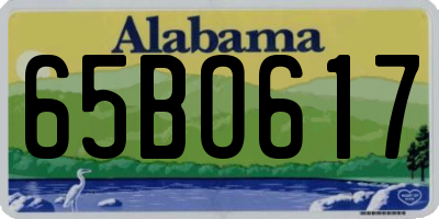 AL license plate 65BO617