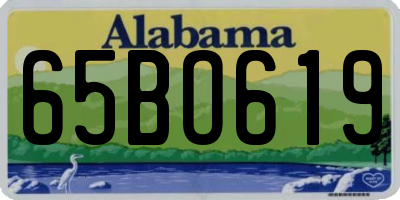 AL license plate 65BO619