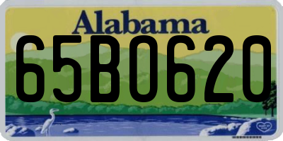 AL license plate 65BO620