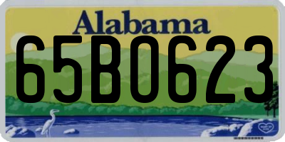 AL license plate 65BO623