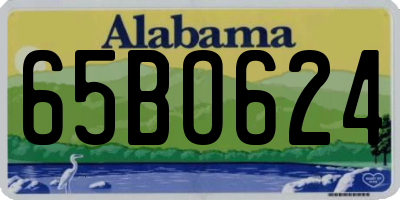 AL license plate 65BO624
