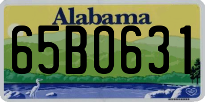 AL license plate 65BO631