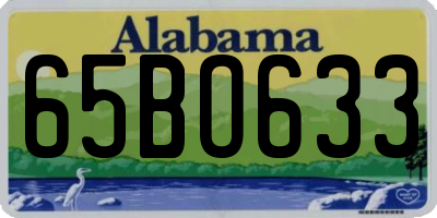AL license plate 65BO633