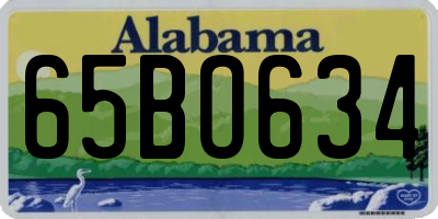 AL license plate 65BO634