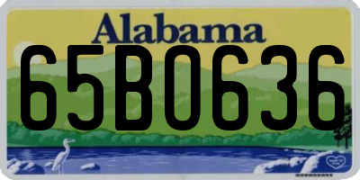 AL license plate 65BO636