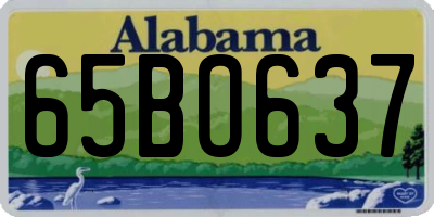 AL license plate 65BO637