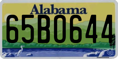 AL license plate 65BO644