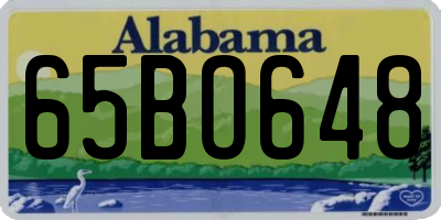 AL license plate 65BO648