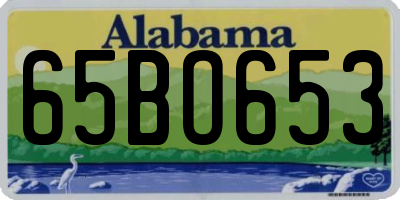 AL license plate 65BO653