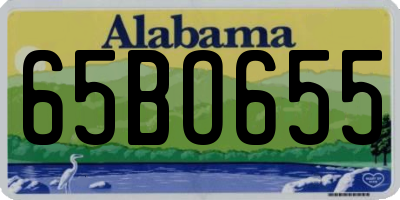 AL license plate 65BO655