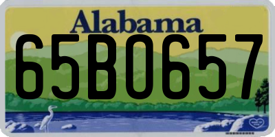AL license plate 65BO657