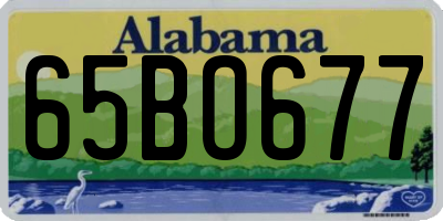 AL license plate 65BO677