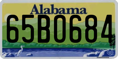 AL license plate 65BO684