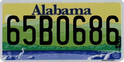 AL license plate 65BO686