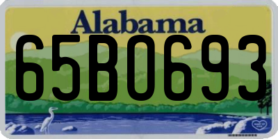 AL license plate 65BO693