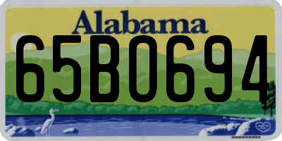 AL license plate 65BO694