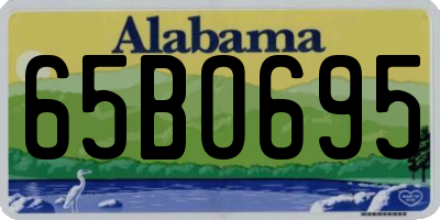 AL license plate 65BO695