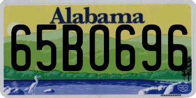 AL license plate 65BO696