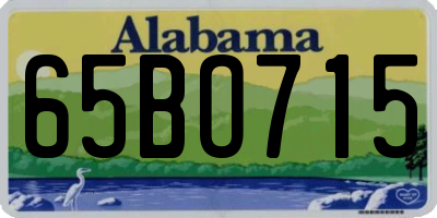AL license plate 65BO715