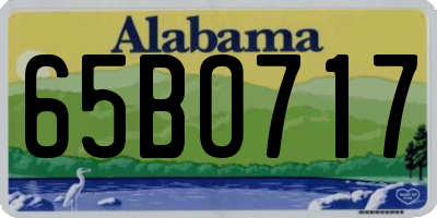 AL license plate 65BO717