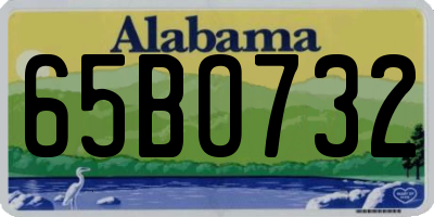 AL license plate 65BO732