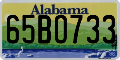 AL license plate 65BO733