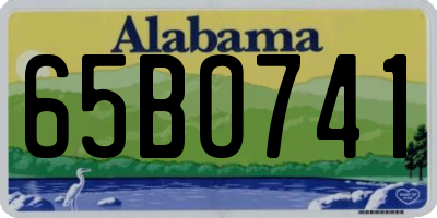 AL license plate 65BO741