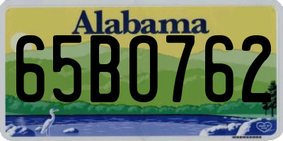 AL license plate 65BO762