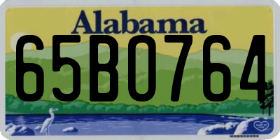 AL license plate 65BO764
