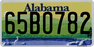 AL license plate 65BO782