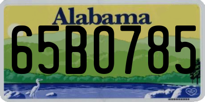 AL license plate 65BO785